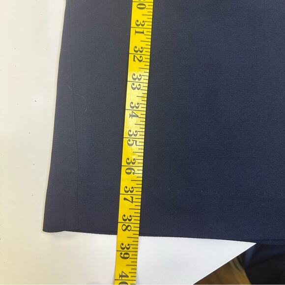 Vintage Talbots Navy Blue Dress with Contrast Trim and Pearl Buttons - Size 4 - Picture 11 of 11